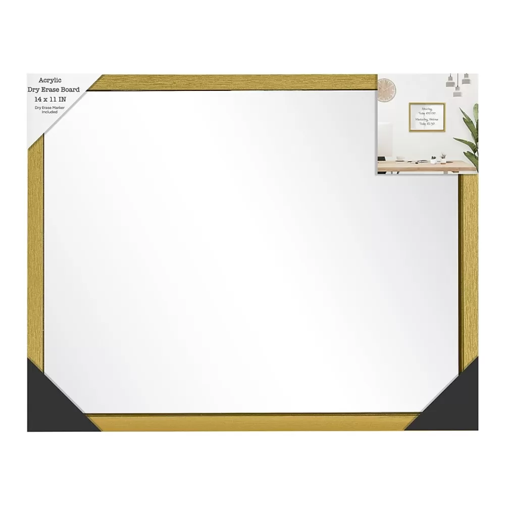 Enchante Acrylic Dry-Erase Whiteboard, 11" x 14" (STH5047 GLD) Best Sale