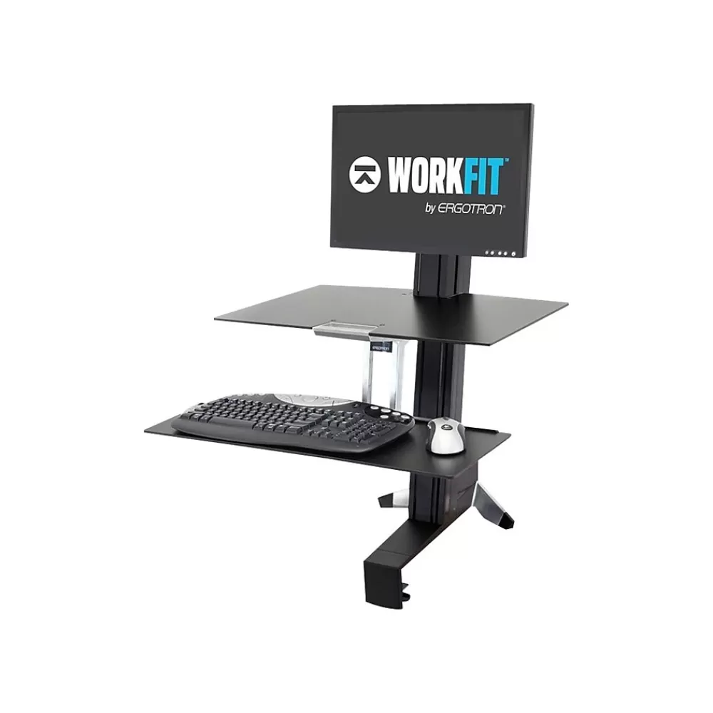 Ergotron WorkFit-S Adjustable Desk, Aluminum/Plastic/Steel (33-350-200) Store