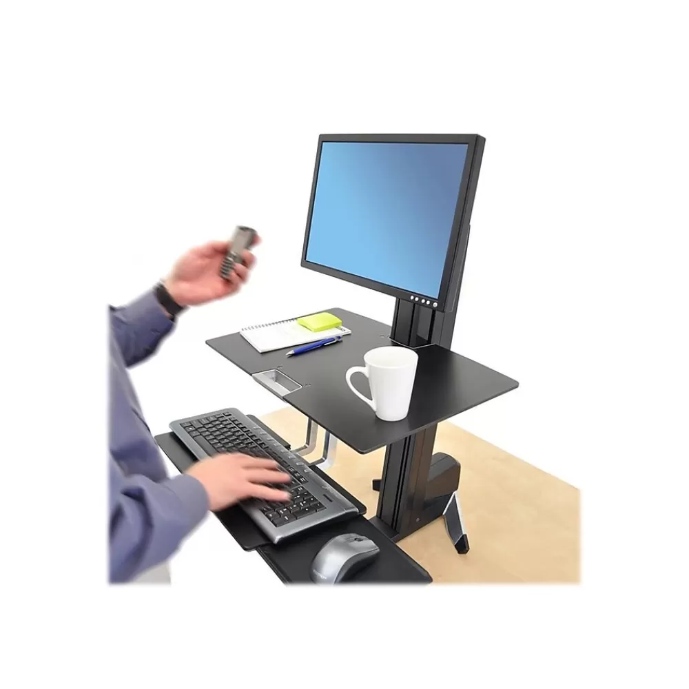 Ergotron WorkFit-S Adjustable Desk, Aluminum/Plastic/Steel (33-350-200) Store
