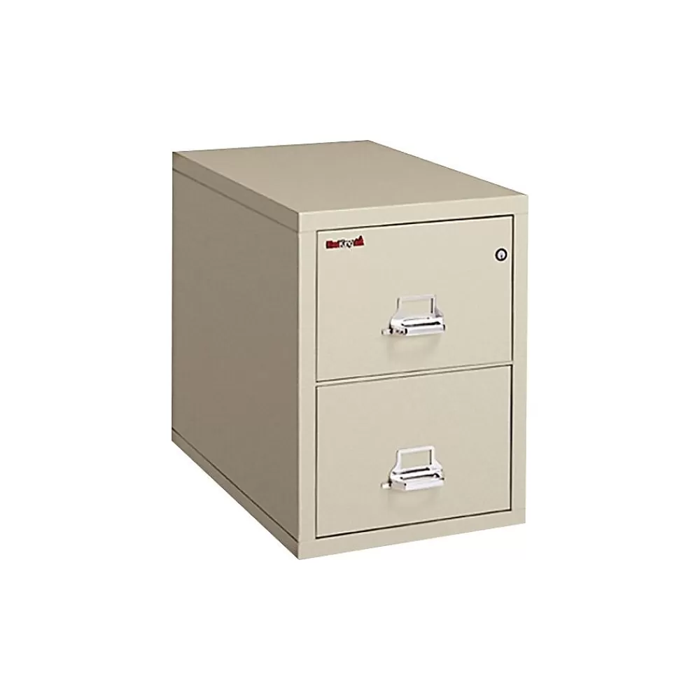FireKing Safe-In-A-File Vertical File Cabinet, Legal, 2-Drawer, Parchment, 31 1/2"D Online