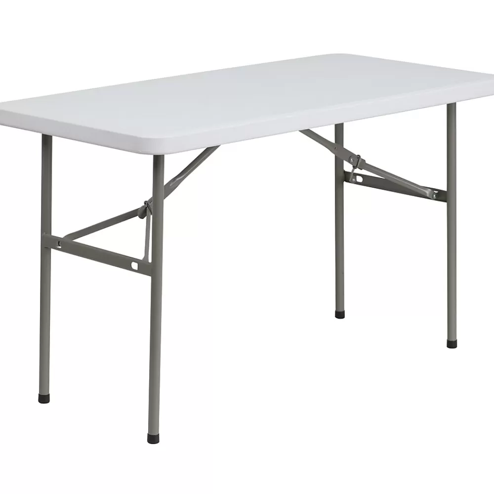 Flash Furniture Elon Folding Table, 48.25" x 24", Granite White (DADYCZ1222) Online