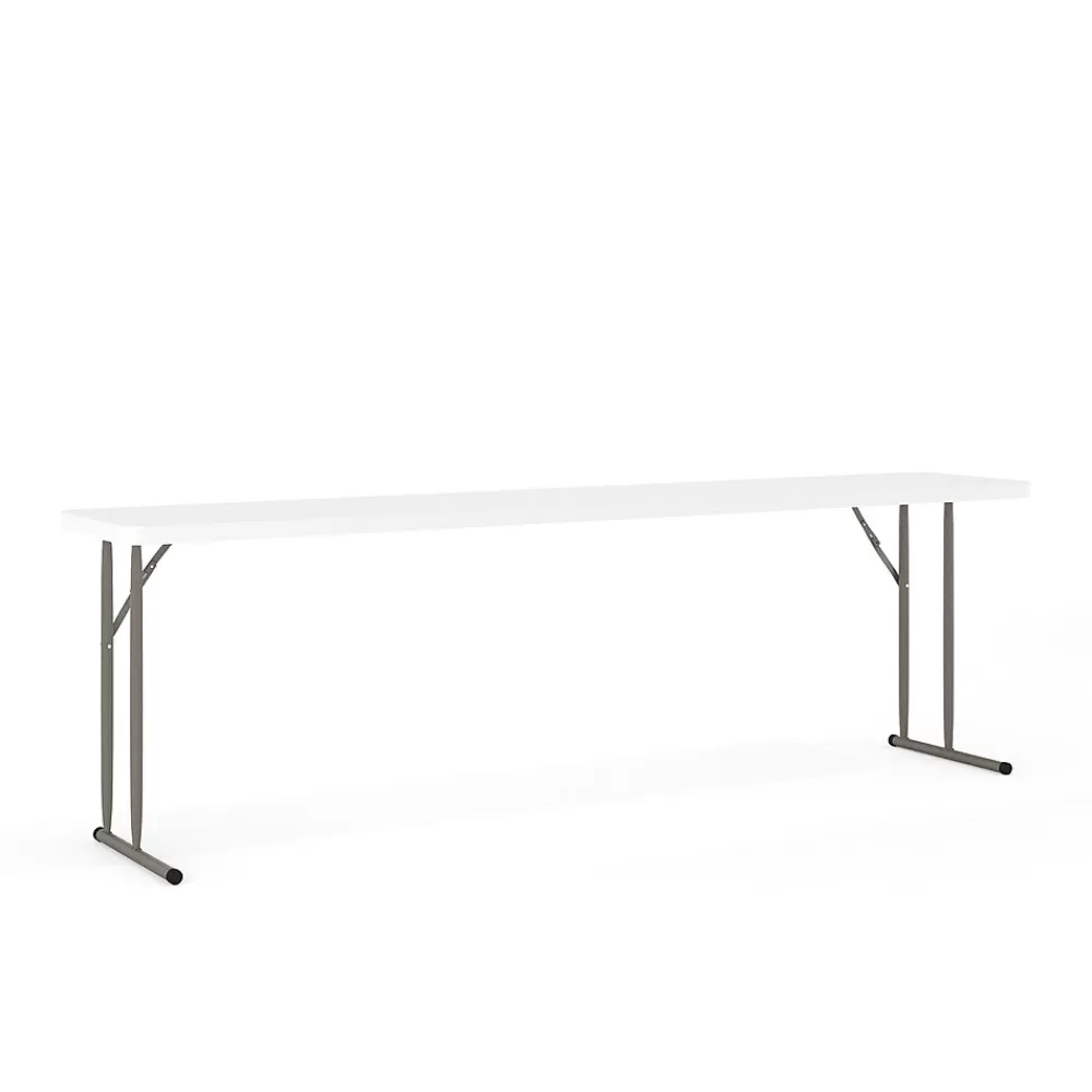Flash Furniture Elon Folding Table, 96" x 18", Granite White (DADYCZ2442GW) Online