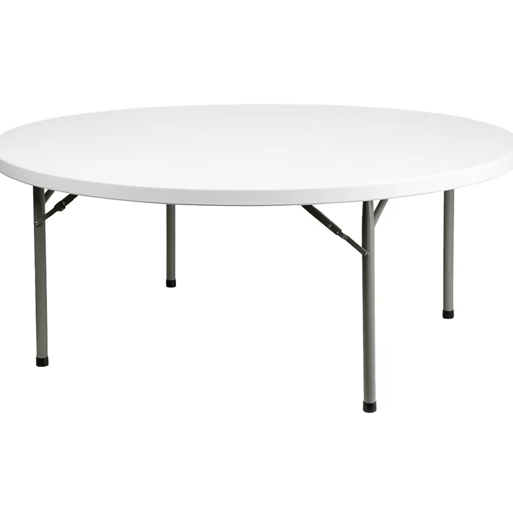 Flash Furniture Elon Folding Table, 71" x 71", Granite White (DADYCZ180RGW) Best