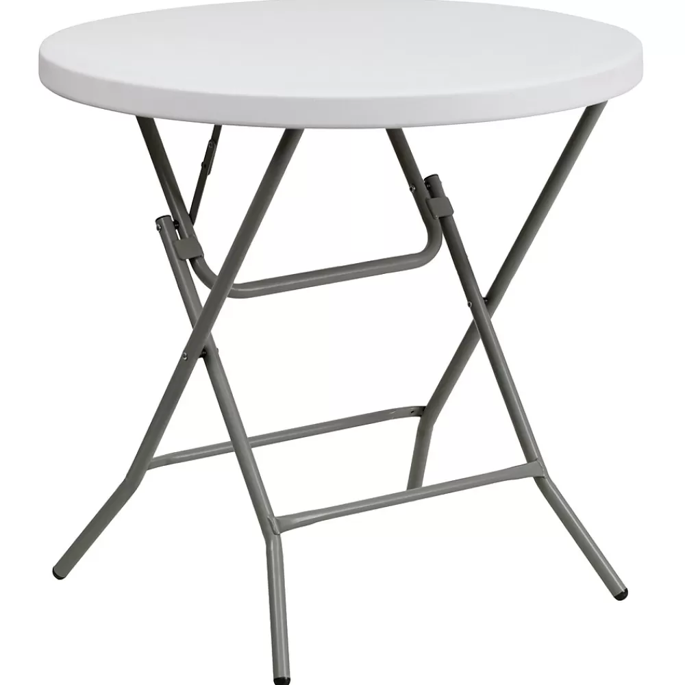 Flash Furniture Elon Folding Table, 31.5" x 31.5", Granite White (DADYCZ80RGW) Flash Sale