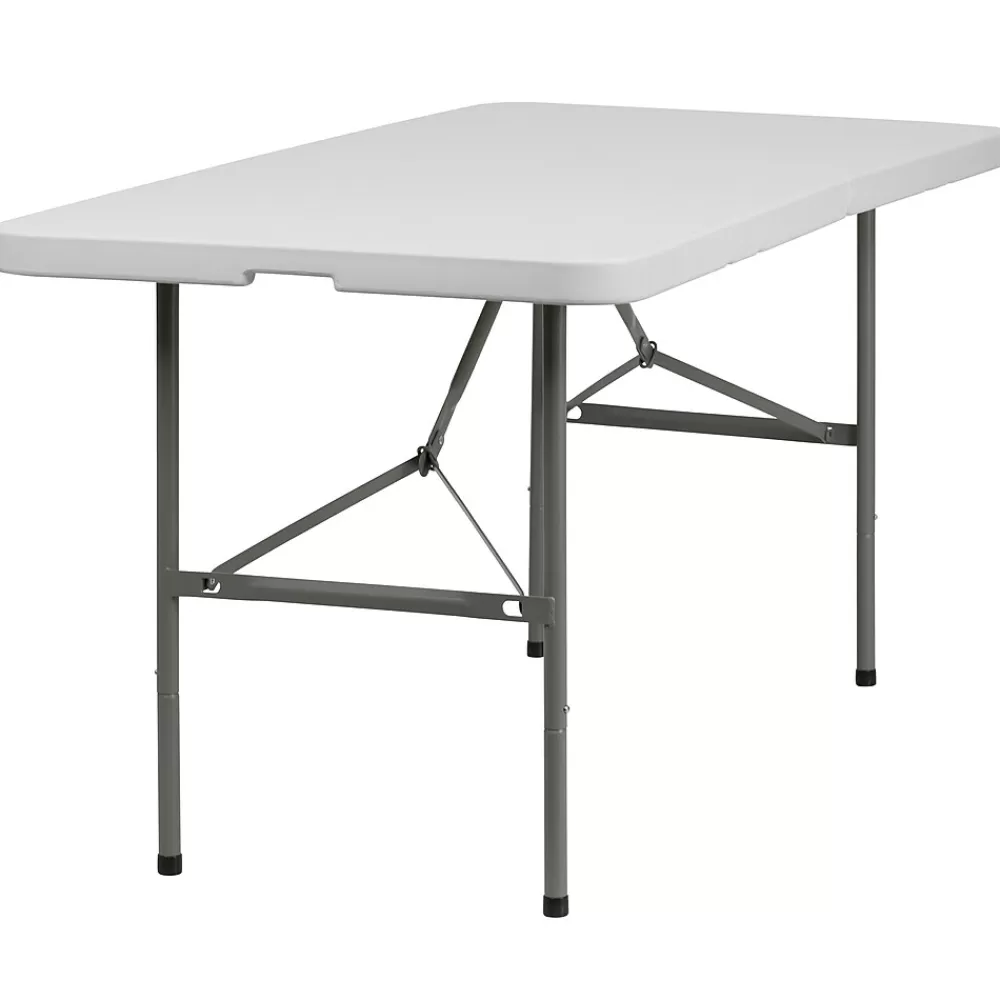 Flash Furniture Elon Folding Table, 60" x 30", Granite White (DADYCZ152Z) Cheap