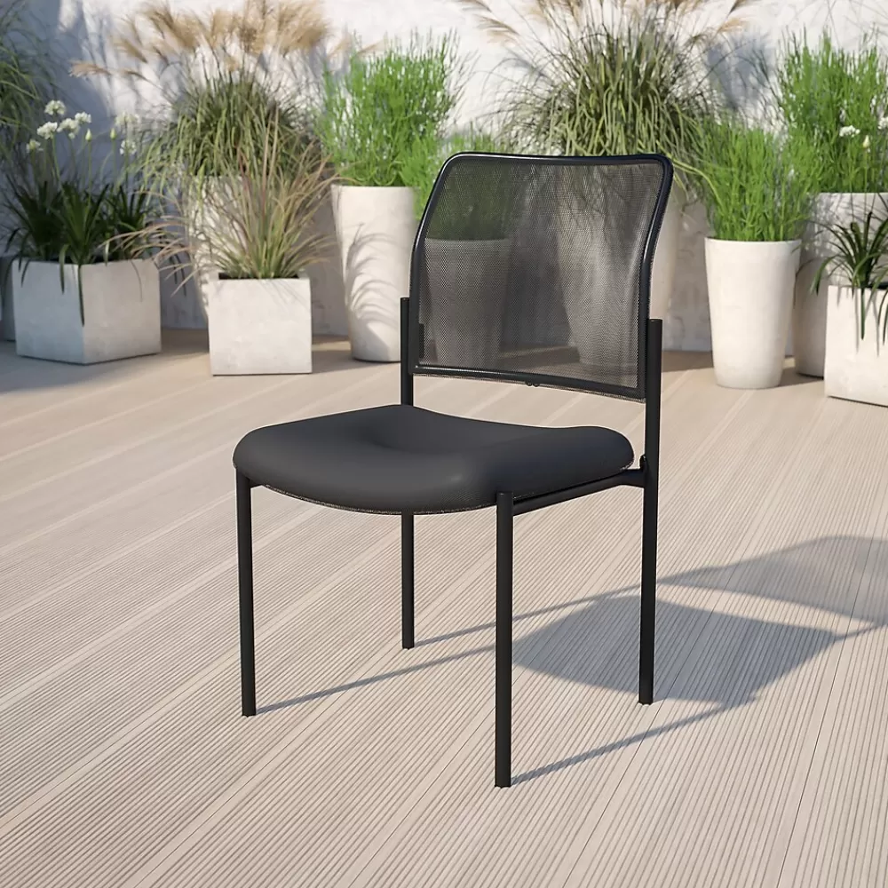 Flash Furniture Jana Mesh Stackable Side Chair, Black (GO5152) Shop