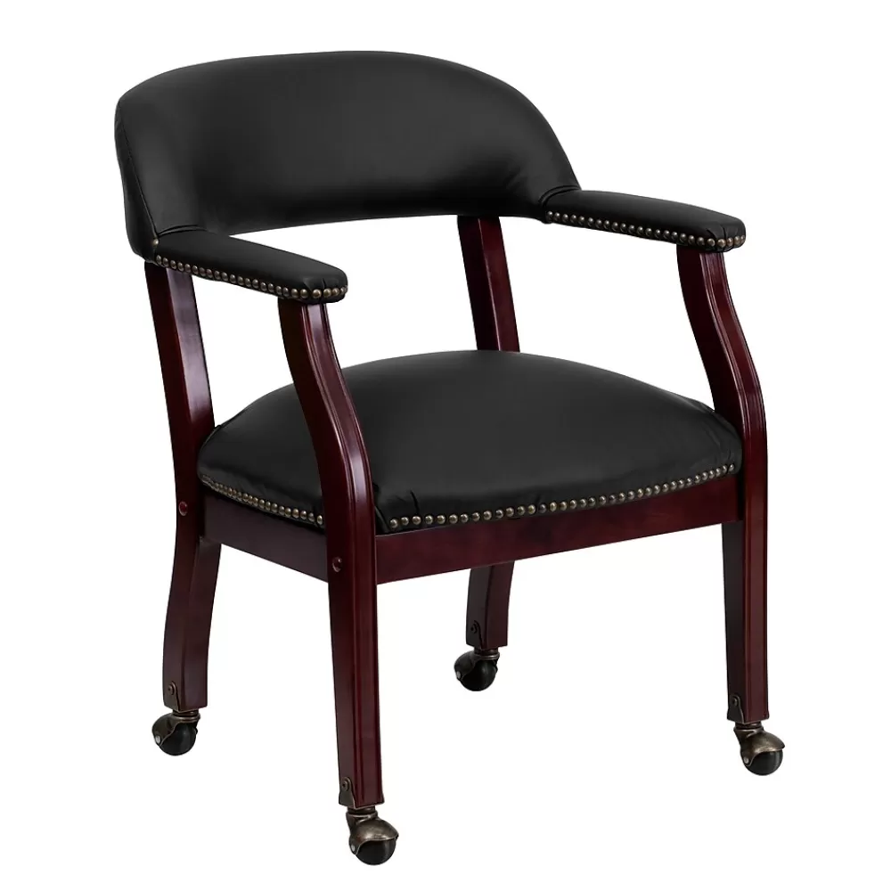 Flash Furniture Leather Conference Chair, Black (BZ100LFBKLEA) Best