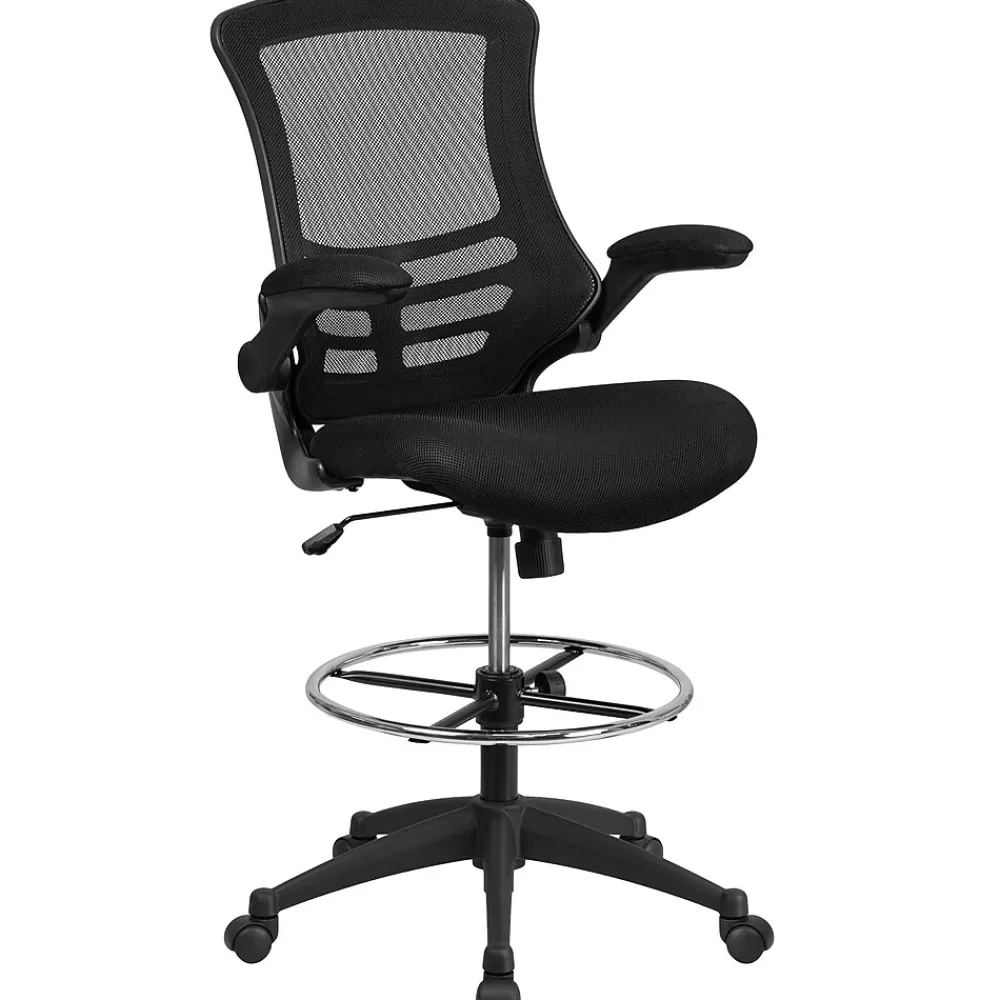 Flash Furniture Mid-Back Design Mesh Task Chair, Black (BL-X-5M-D-GG) Cheap