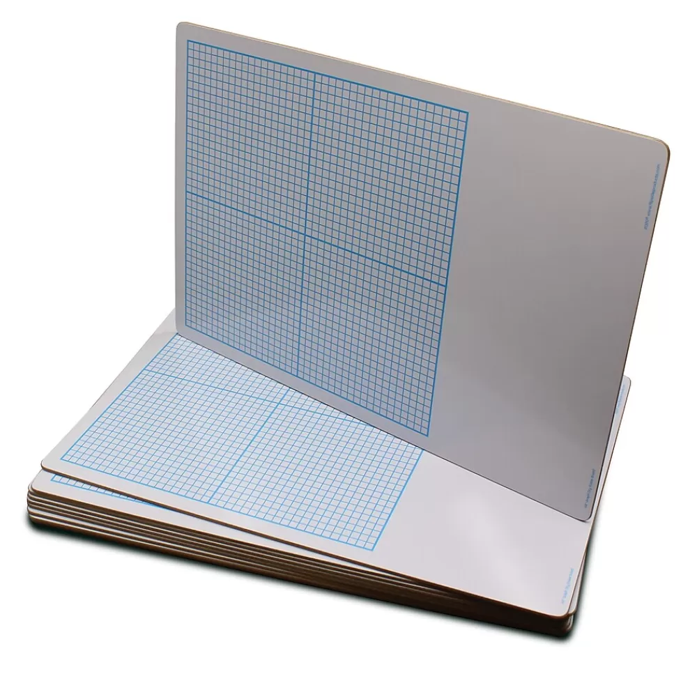 Flipside Dry Erase Base Ten Grid Boards, 12/Pack (11261) Store