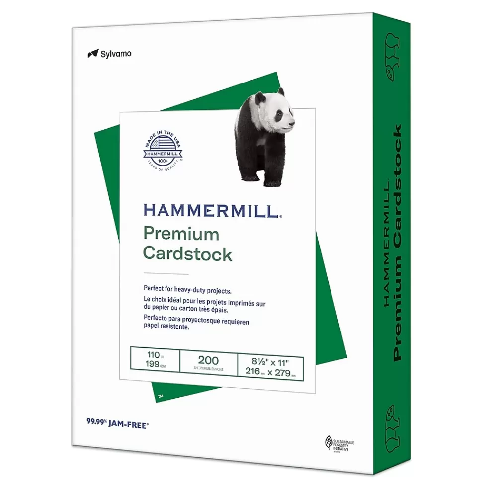Hammermill Premium 110 lb. Cardstock Paper, 8.5" x 11", Green, 200 Sheets/Ream (168330R) Discount