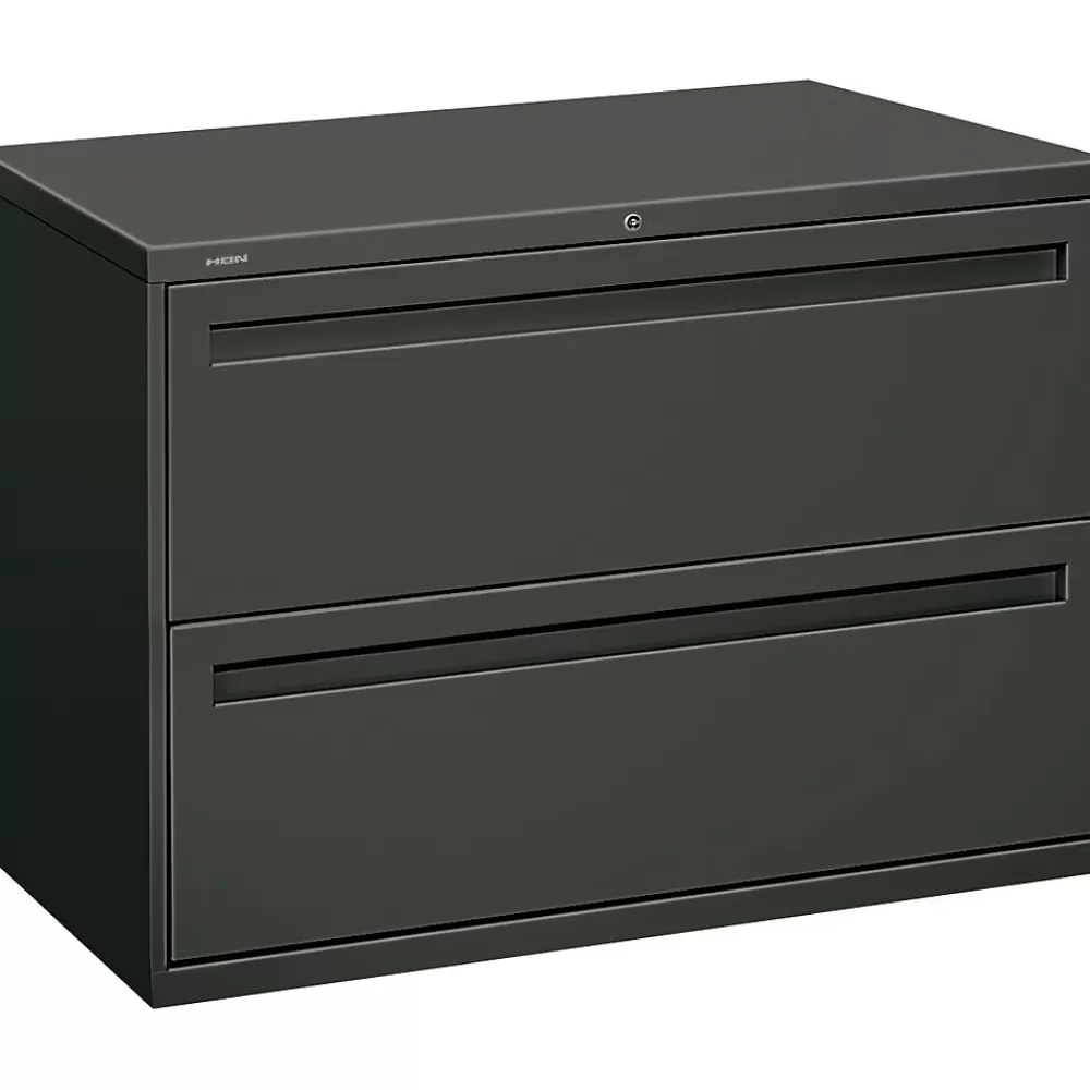 HON Brigade® 700 Series Lateral File, 2-Drawer, Charcoal (792LS) Cheap