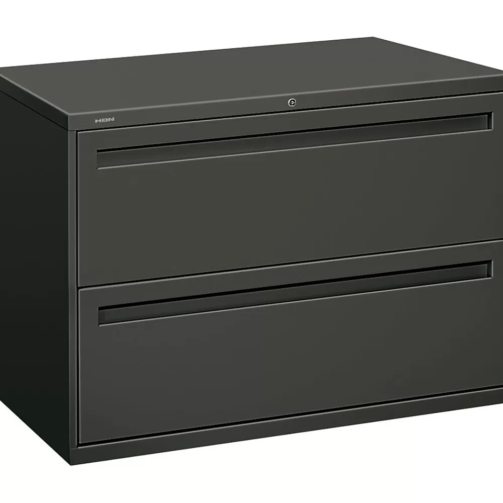 HON Brigade® 700 Series Lateral File, 2-Drawer, Charcoal (792LS) Cheap