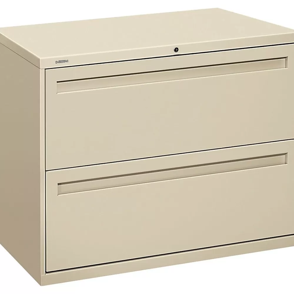 HON Brigade® 700 Series Lateral File, 2-Drawer, 28-3/8Hx36Wx19-1/4"D, Putty Best