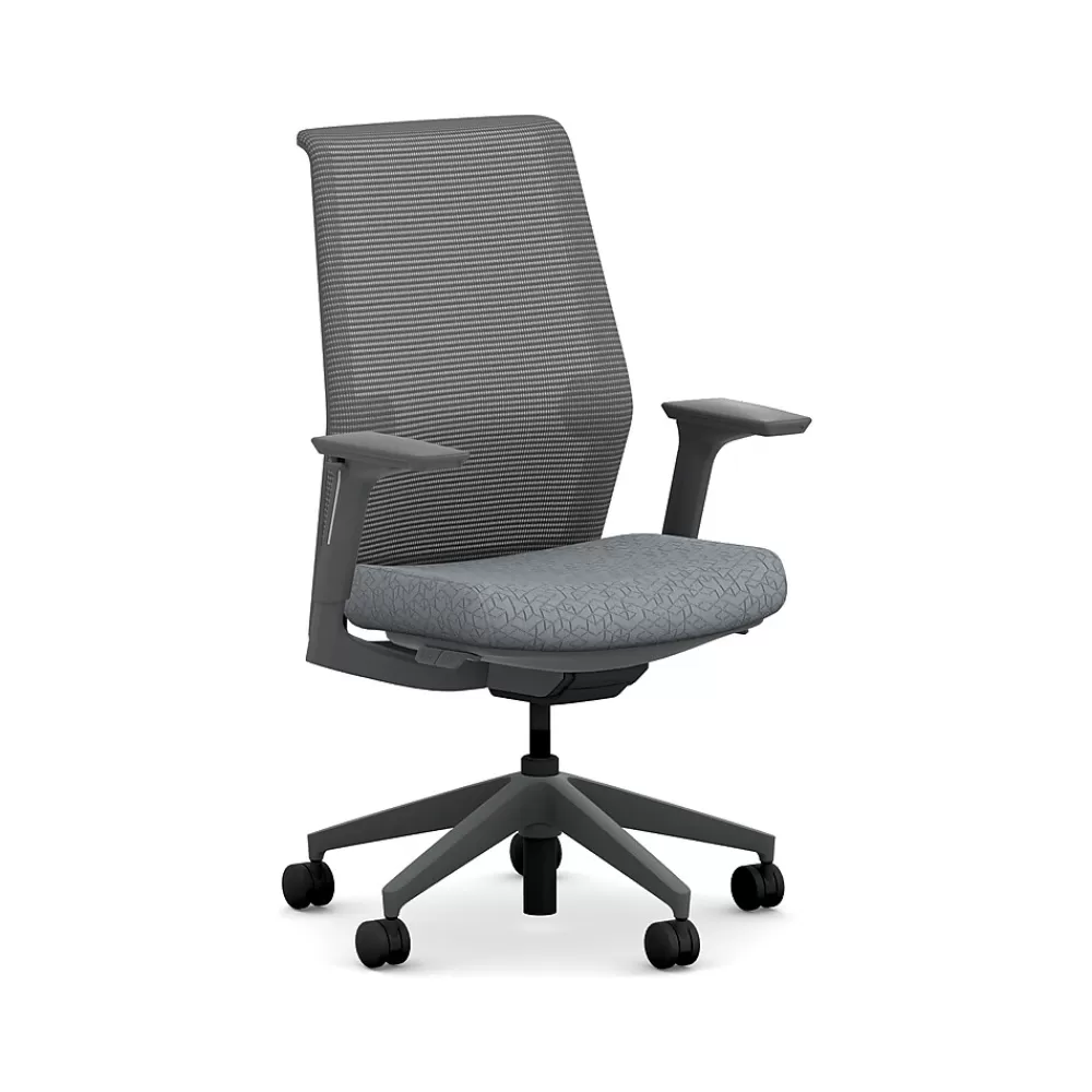 HON Cipher Mesh/Fabric Swivel Task Chair, Basalt/Charcoal (HCFRT.STC.H.S.IC.APX25.TC00.AL.ST.SB.S) Cheap