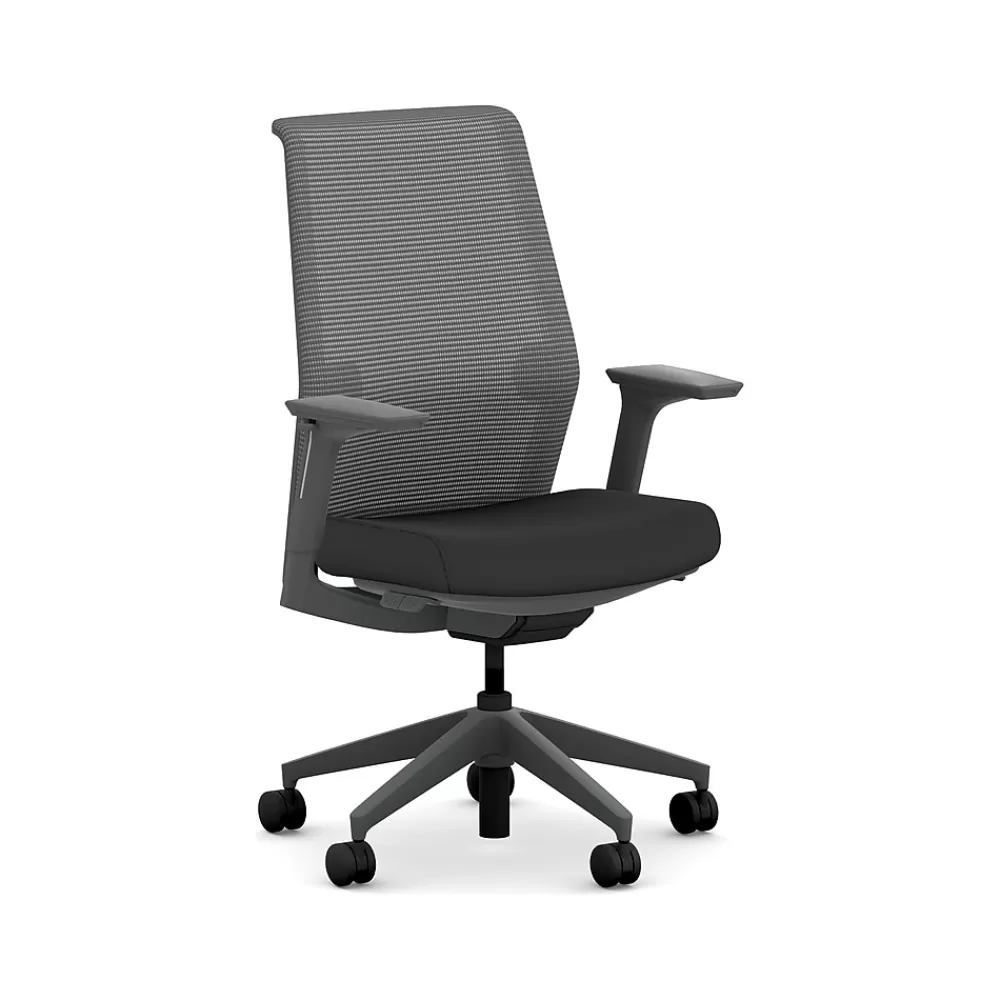 HON Cipher Mesh/Fabric Swivel Task Chair, Black/Charcoal (HCFRT.STC.H.S.IC.CU10.TC00.AL.ST.SB.S) Online