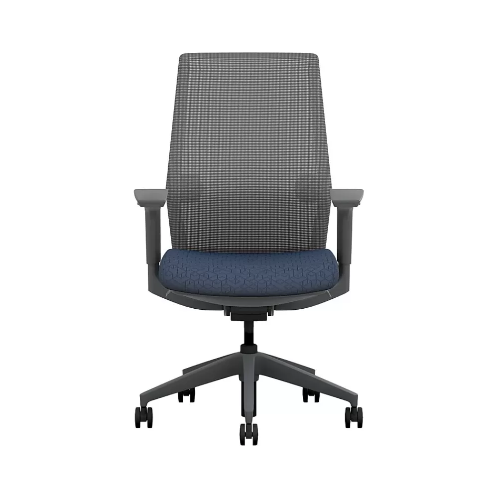 HON Cipher Mesh/Fabric Swivel Task Chair, Navy/Charcoal (HCFRT.STC.H.S.IC.APX13.TC00.AL.RE.SB.S) Cheap