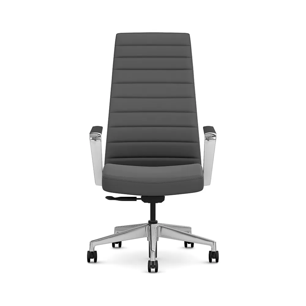 HON Cofi Fabric Swivel Executive Chair, Graphite/Polished Aluminum (HCFEU.W0.STC.P.H.UR93.CHSTC09.PA) Discount