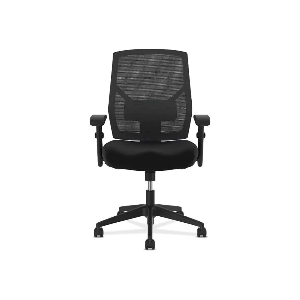 HON Crio Fabric/Mesh High-Back Task Chair, Black (BSXVL581ES10T) Fashion