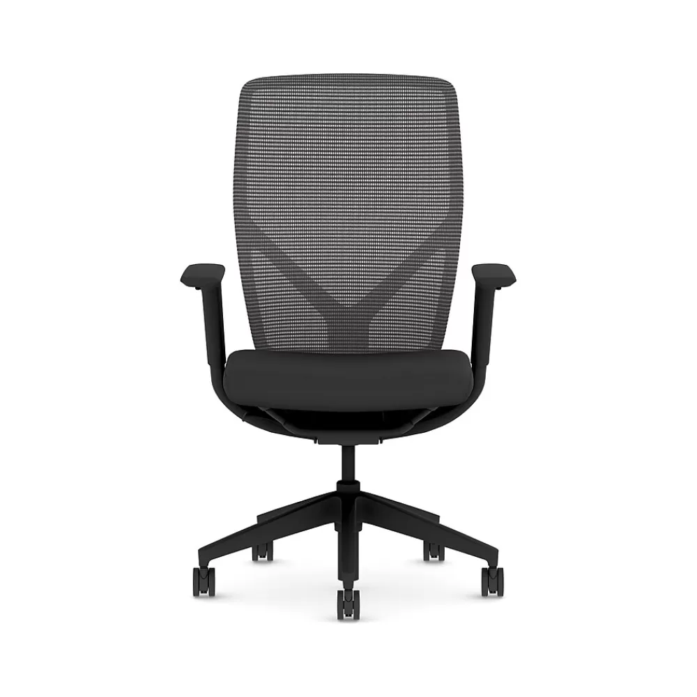 HON Flexion Fabric/Mesh Swivel Task Chair, Black (HFXT1.F0.STC.A.H.IM.CU10.NL.SB.T) Shop