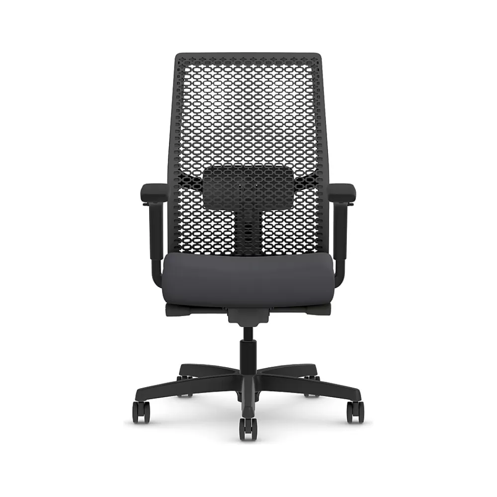 HON Ignition 2.0 Ergonomic Vinyl/ReActiv Swivel Task Chair, Basalt (HIWMRAKD.Y2.A.H.0S.SX23.BL.SB.T) New