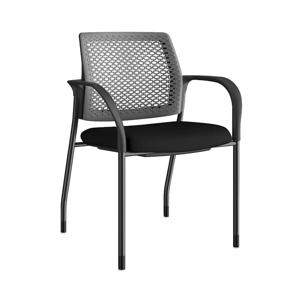 HON Ignition 2.0 Fabric Banquet/Reception Chair, Black/Charcoal (IS108RCU10) Flash Sale