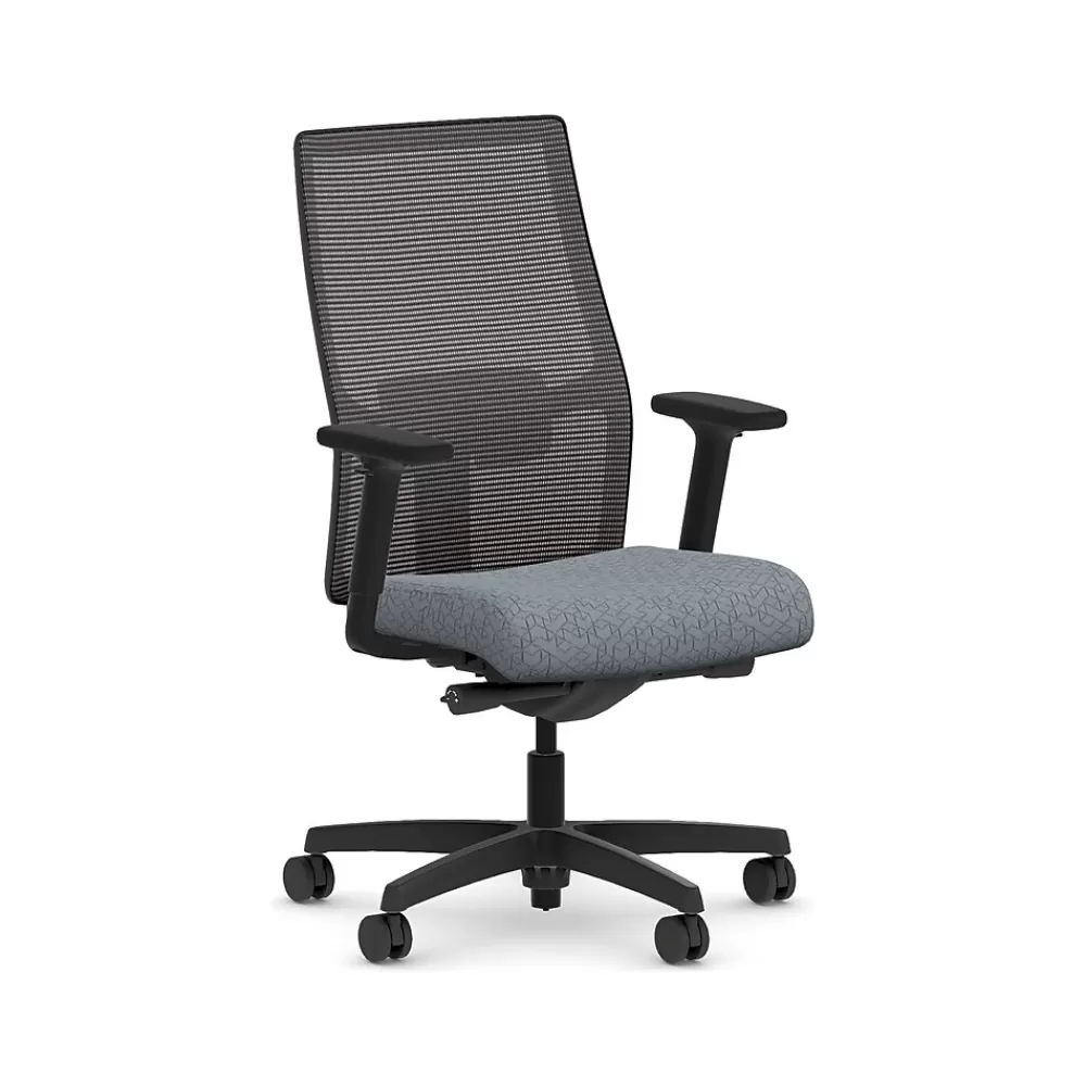 HON Ignition 2.0 Fabric/Mesh Swivel Task Chair, Basalt/Black (HIWMMKD.Y2.A.H.IM.APX25.BL.SB.T) Flash Sale