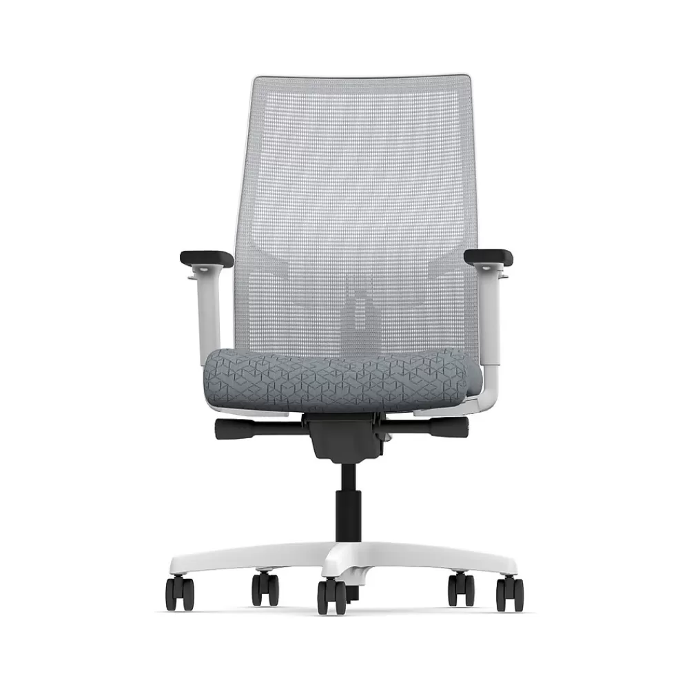 HON Ignition 2.0 Fabric/Mesh Swivel Task Chair, Basalt/Designer White (HIWMMKD.Y2.A.H.IF.APX25.DW.SB.DWX) Best Sale