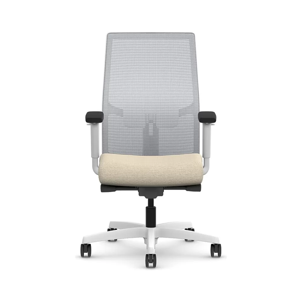 HON Ignition 2.0 Fabric/Mesh Swivel Task Chair, Biscotti/Designer White (HIWMMKD.Y2.A.H.IF.HAML11.DW.SB.DWX) Hot