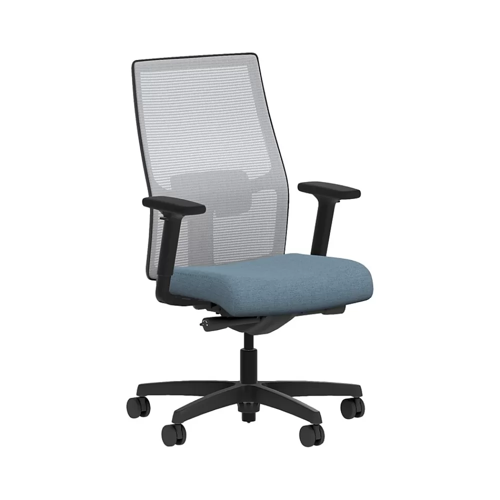 HON Ignition 2.0 Fabric/Mesh Swivel Task Chair, Carolina/Black (HIWMMKD.Y2.A.H.IF.HAML21.BL.SB.T) Online