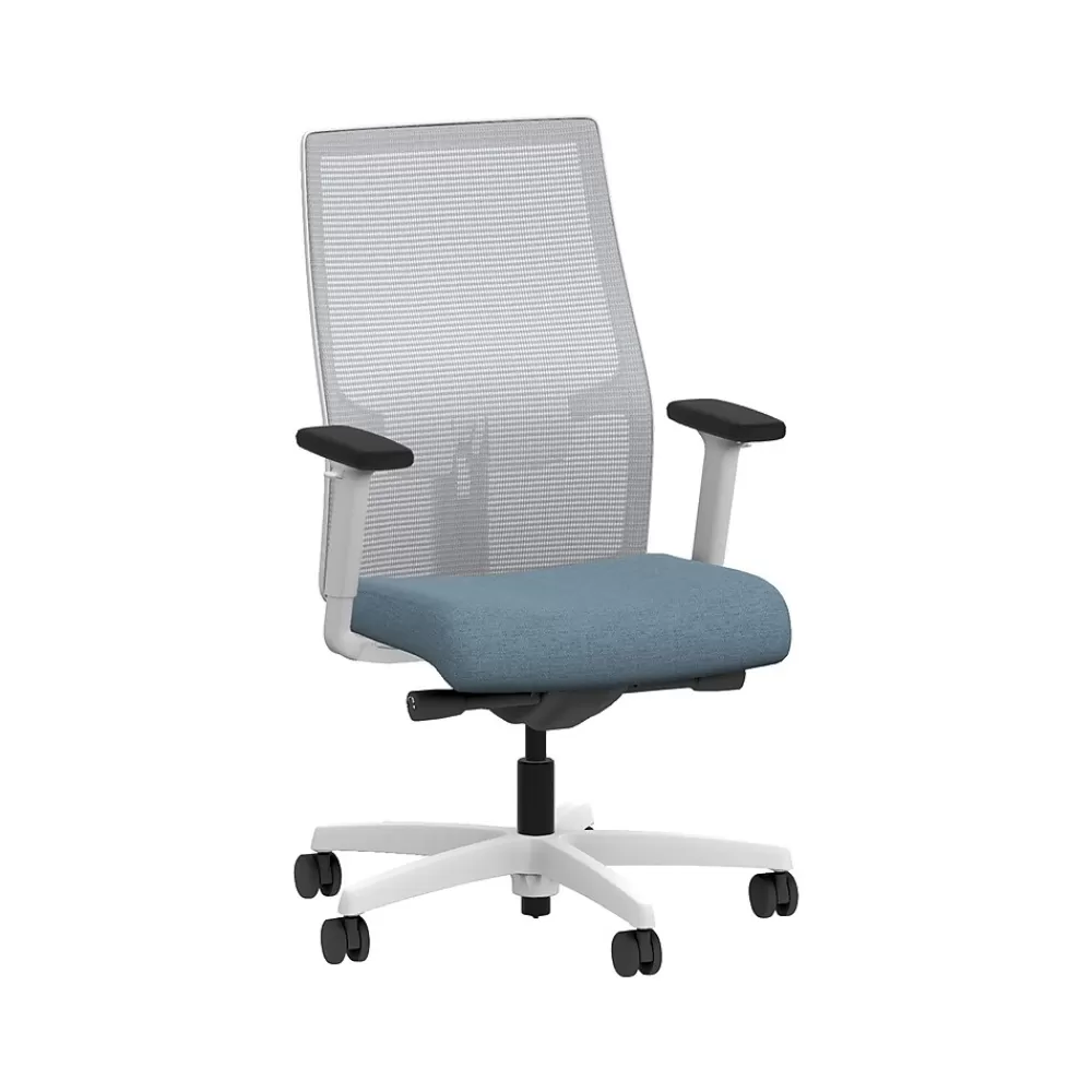 HON Ignition 2.0 Fabric/Mesh Swivel Task Chair, Carolina/Designer White (HIWMMKD.Y2.A.H.IF.HAML21.DW.SB.DWX) Fashion