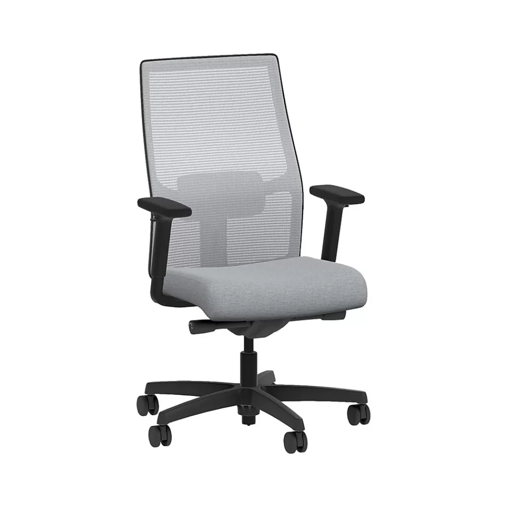 HON Ignition 2.0 Fabric/Mesh Swivel Task Chair, Cloud/Black (HIWMMKD.Y2.A.H.IF.HAML18.BL.SB.T) Cheap