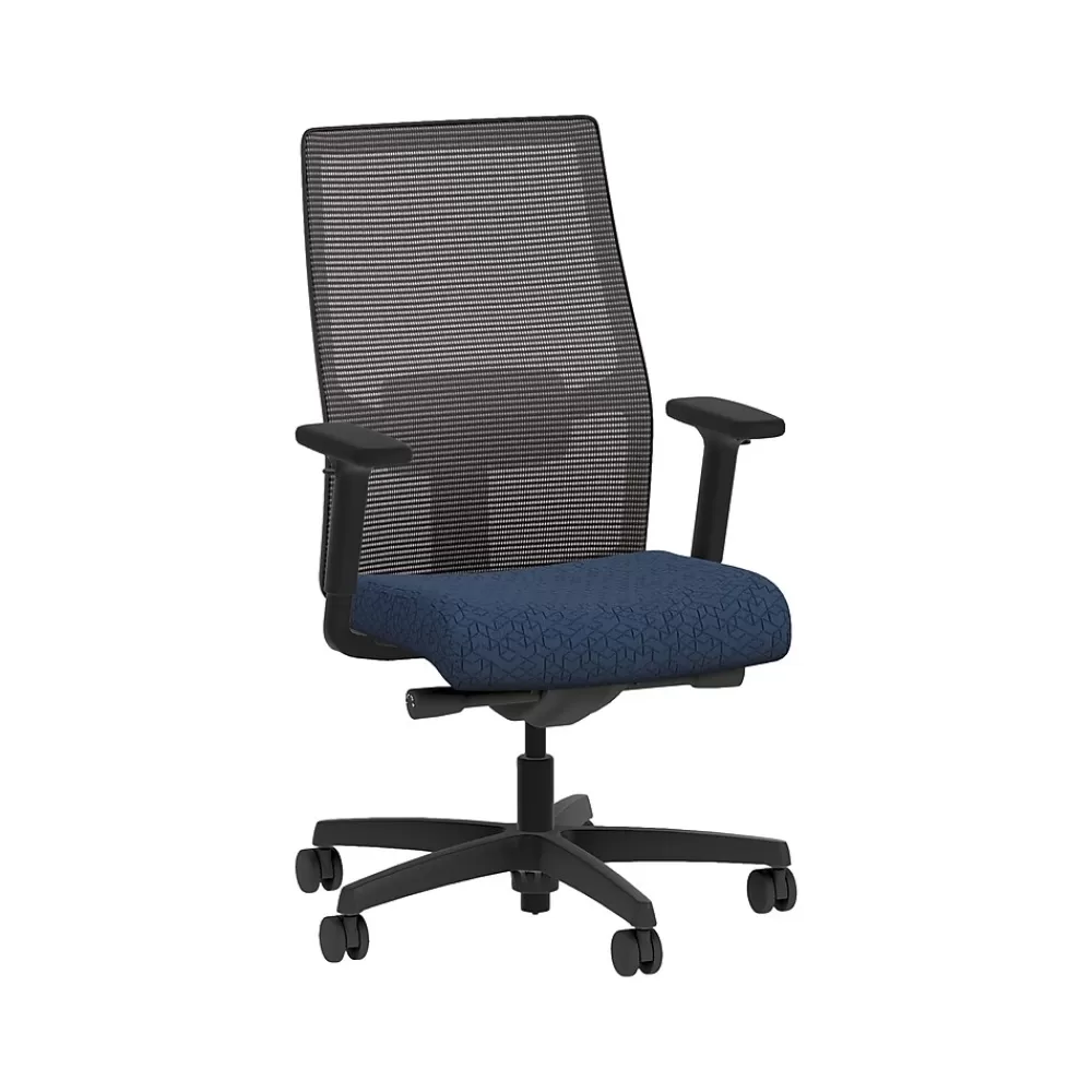 HON Ignition 2.0 Fabric/Mesh Swivel Task Chair, Navy/Black (HIWMMKD.Y2.A.H.IM.APX13.BL.SB.T) Cheap