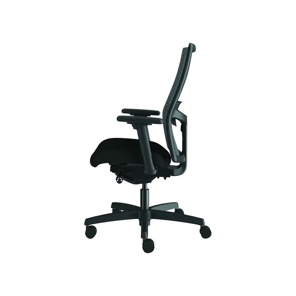 HON Ignition 2.0 Mesh Back Vinyl Task Chair, Black (HIWMRAK2A0SU10B) Clearance