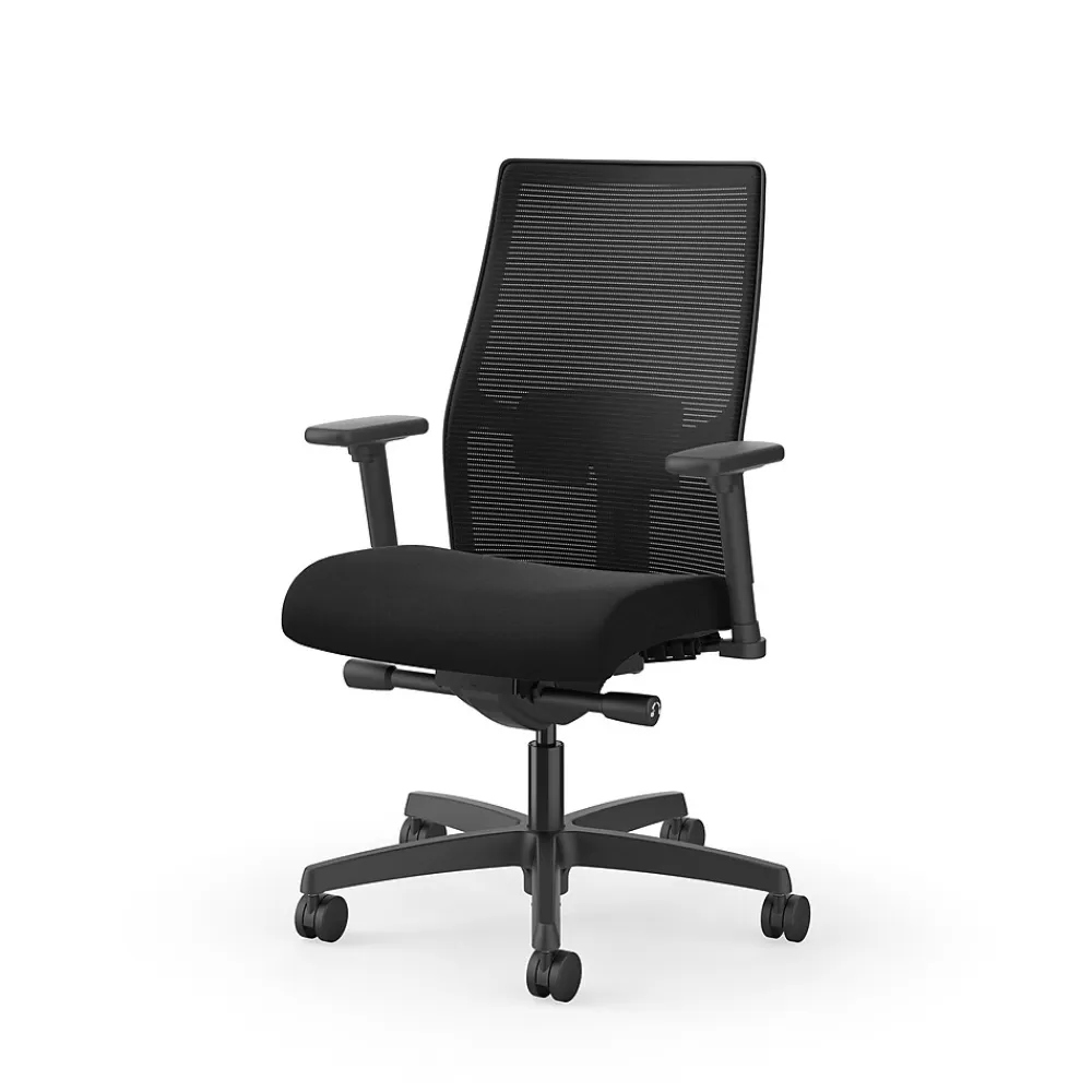 HON Ignition 2.0 Mesh/Fabric Computer and Desk Chair, Black (I2M2AMLCPIP) Clearance