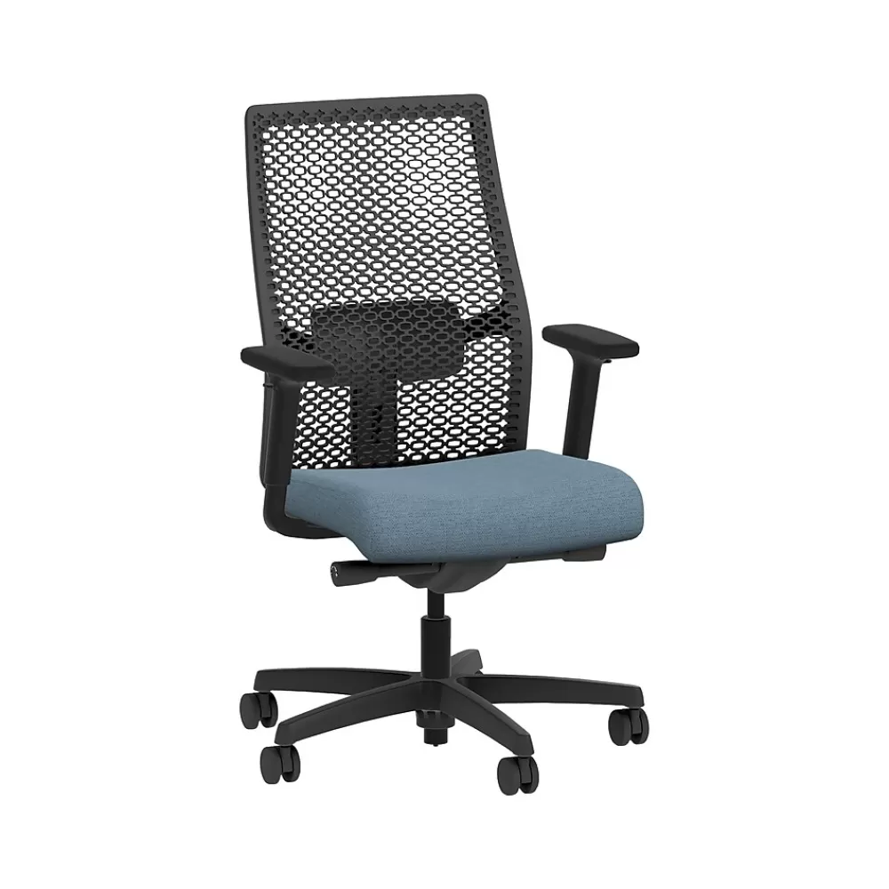 HON Ignition 2.0 ReActiv Fabric Swivel Task Chair, Carolina/Black (HIWMRAKD.Y2.A.H.0S.HAML21.BL.SB.T) Flash Sale