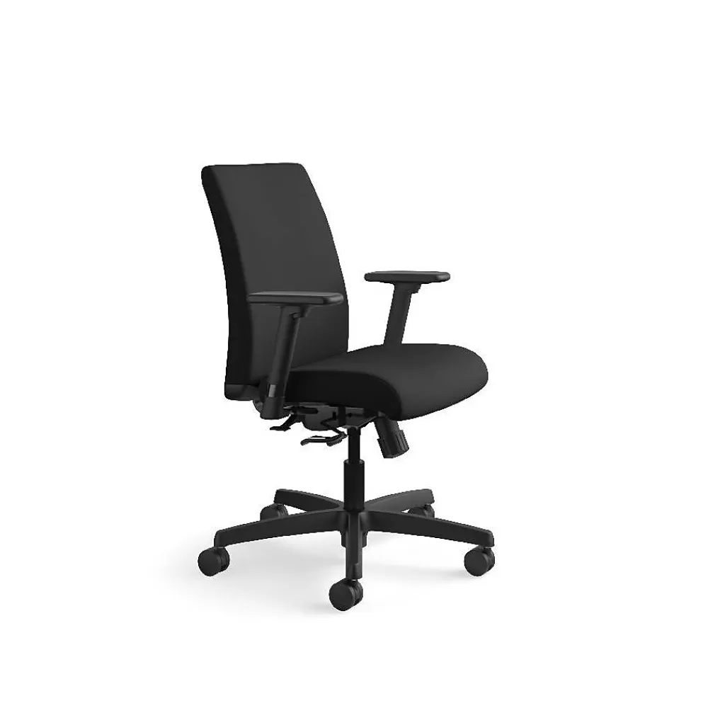 HON Ignition Fabric Task Chair, Black (IT105CU10) Flash Sale