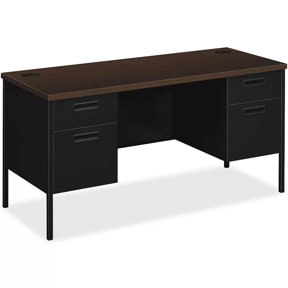HON Metro Classic 60"W Double Credenza, Mocha/Black (P3231MOP) Shop