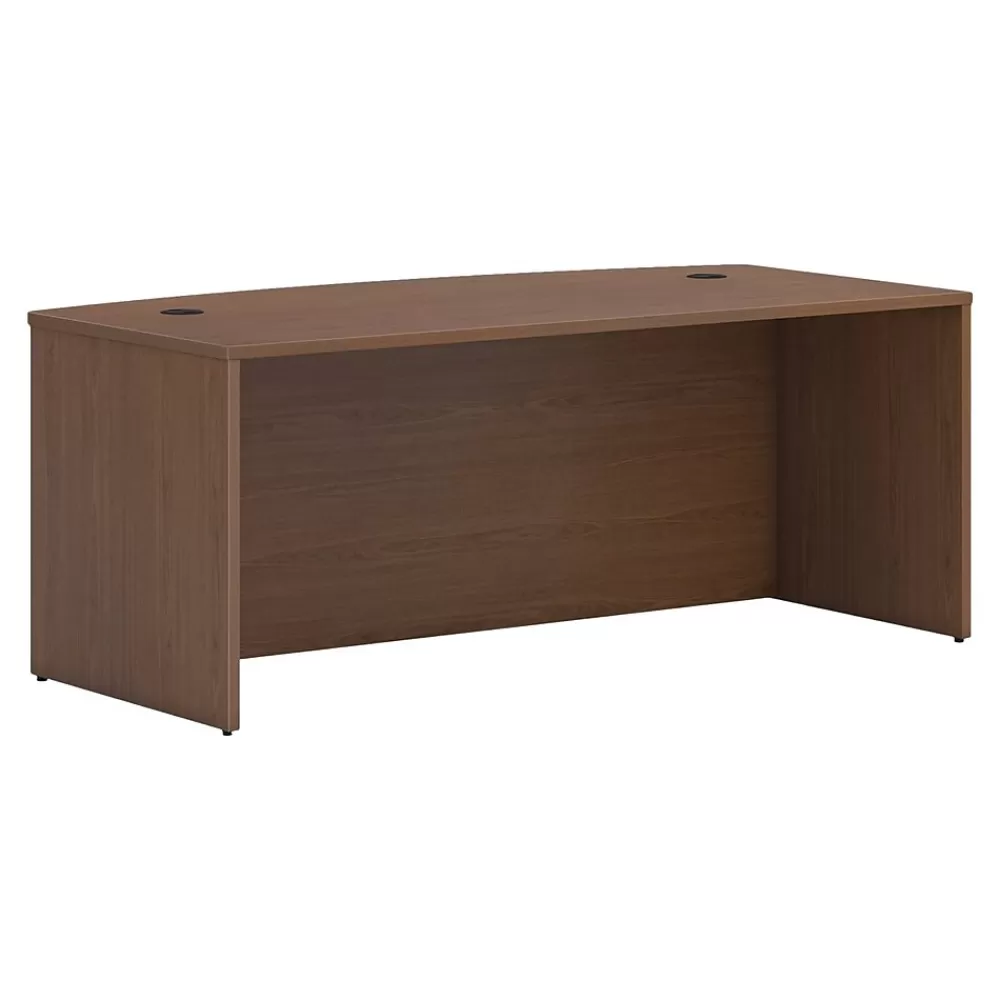 HON Mod 72" Desk Shell, Sepia Walnut (HLPLDS7236B.LSE1) Best Sale