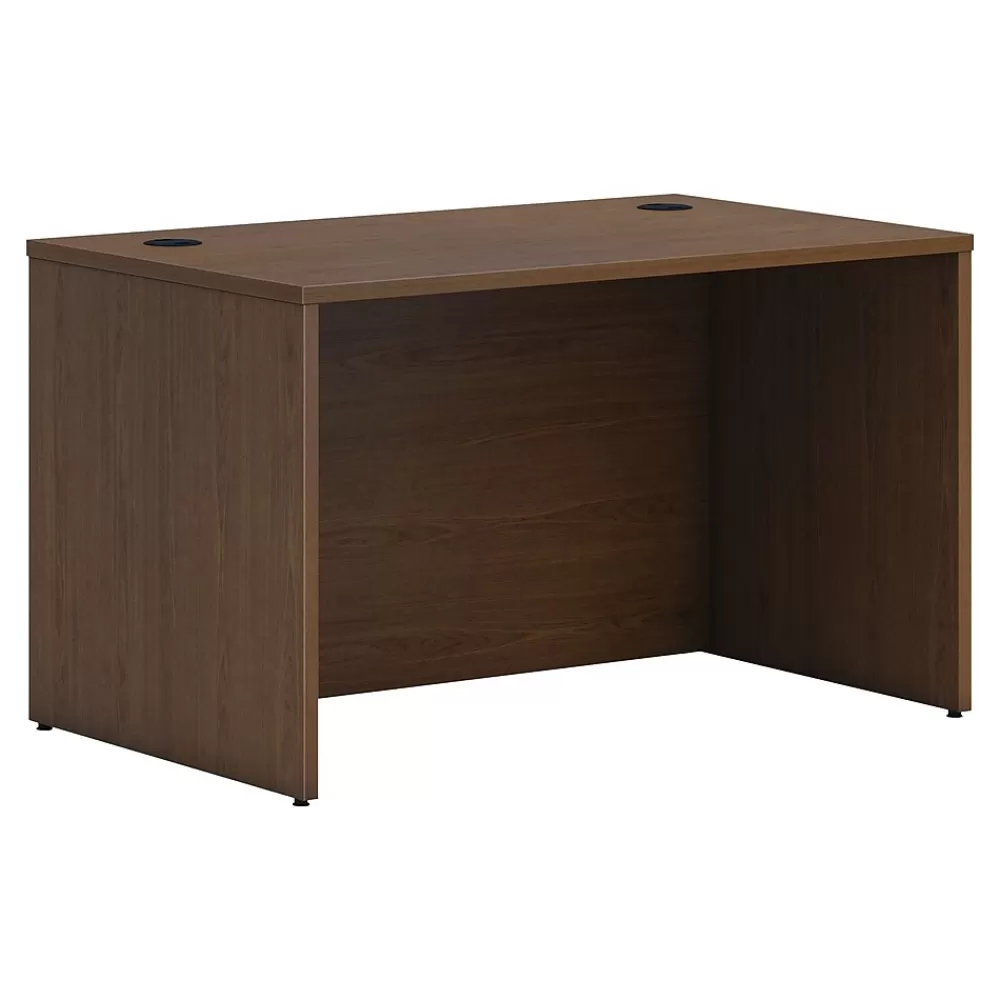 HON Mod 48" Desk Shell, Sepia Walnut (HLPLDS4830.LSE1) Outlet