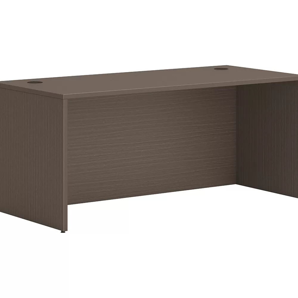 HON Mod 72" Desk Shell, Slate Teak (HLPLDS7236.LSL1) Outlet