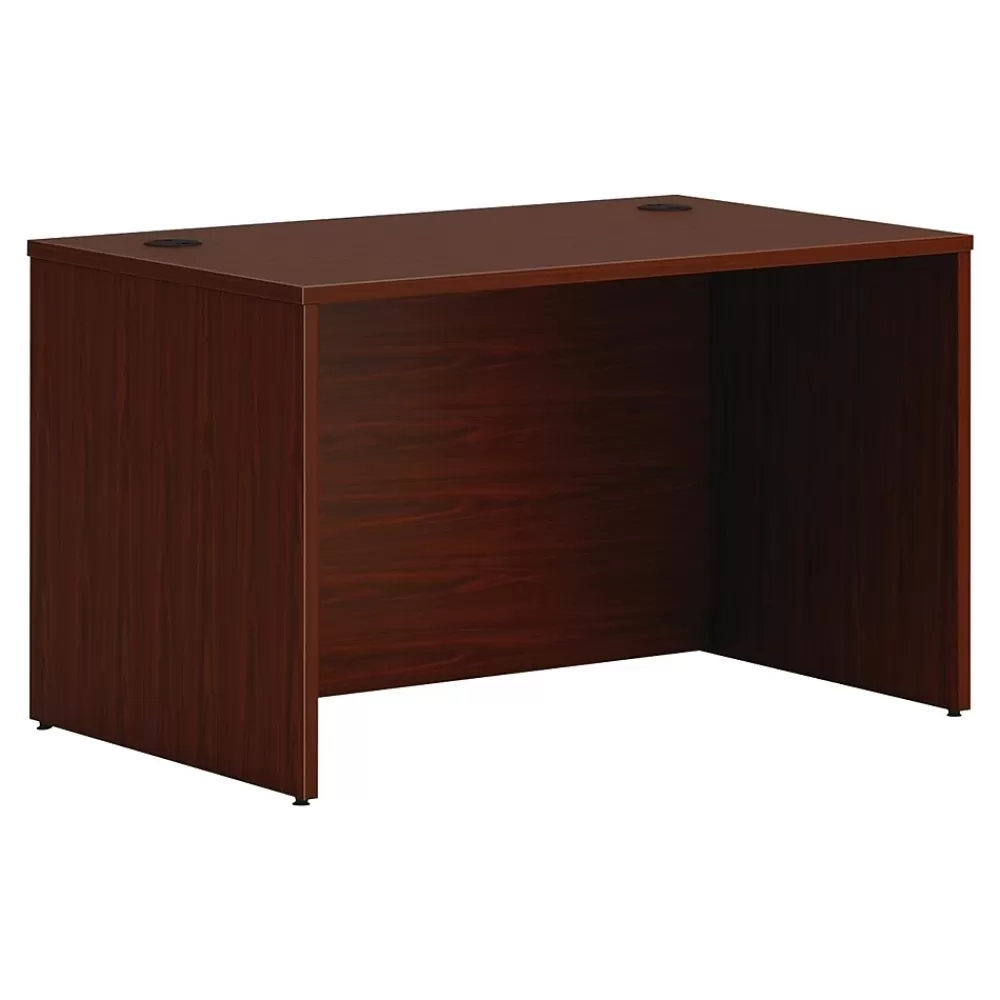 HON Mod 48" Desk Shell, Traditional Mahogany (HLPLDS4830.LTM1) Outlet