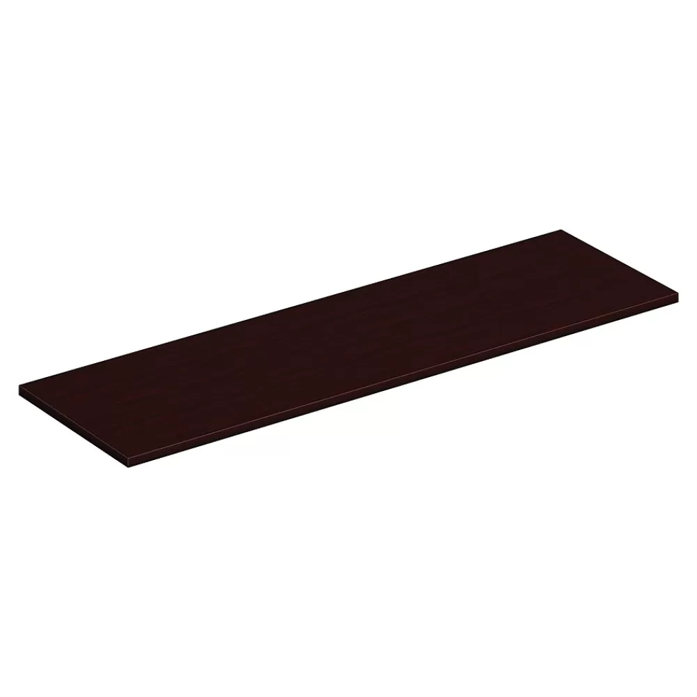 HON Mod 66" Low Credenza Cabinet Top, Traditional Mahogany (HLPLCL6620TOP.LTM1) Outlet