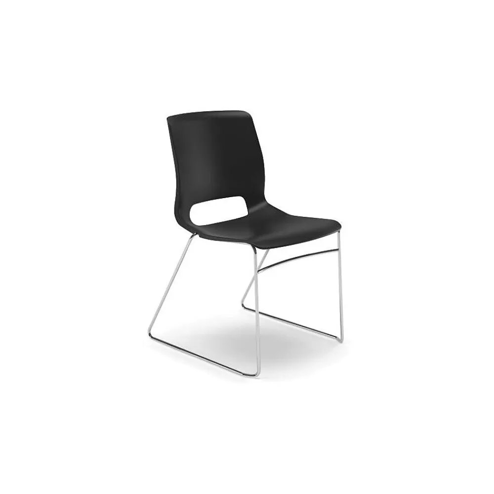 HON Motivate High-Density Stacking Chair, Onyx Shell, 4 per Carton Cheap