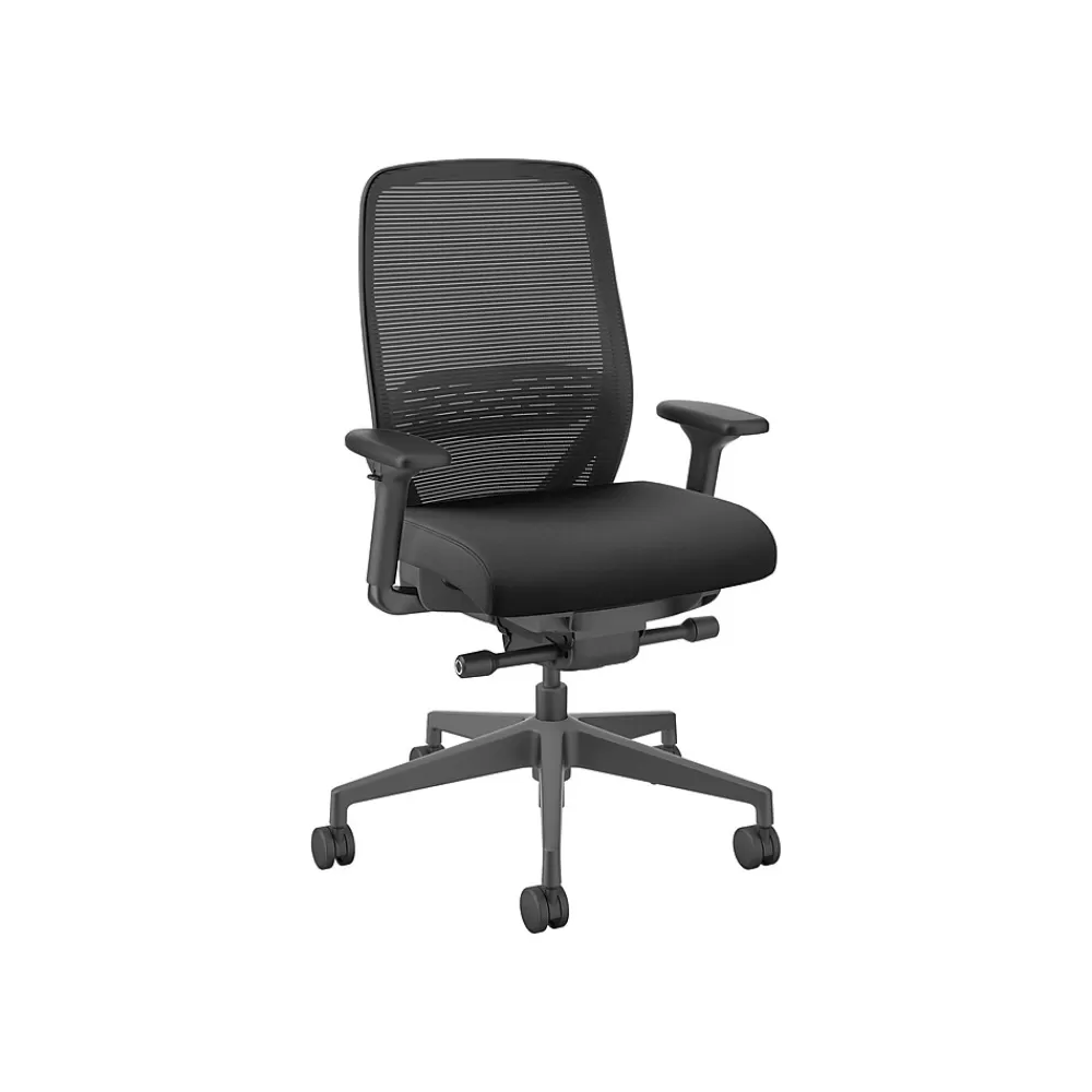 HON Nucleus Ergonomic Fabric/Mesh Swivel Task Chair, Black (HNR1KD.Y2.STC.A.H.IM.CU10.BL.SB.T) Flash Sale