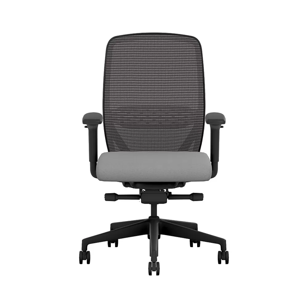 HON Nucleus Fabric/Mesh Swivel Task Chair, Frost/Black (HNR1KD.Y2.STC.A.H.IM.CU22.BL.SB.T) Store