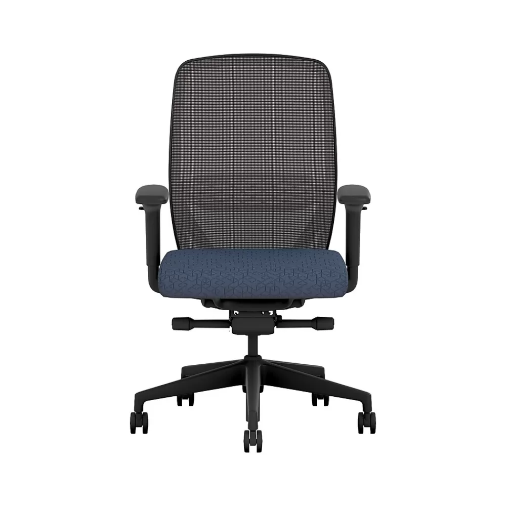 HON Nucleus Fabric/Mesh Swivel Task Chair, Navy/Black (HNR1KD.Y2.STC.A.H.IM.APX13.BL.SB.T) Discount