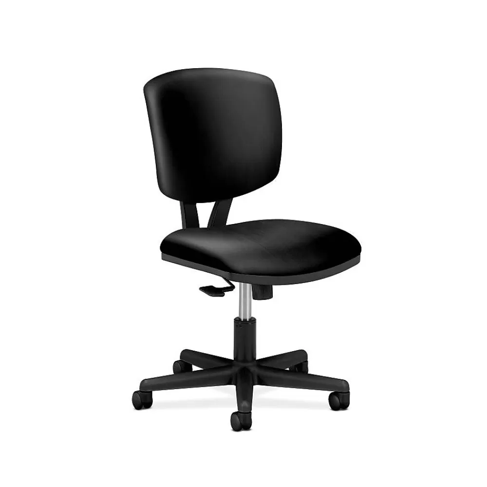 HON Volt Leather Task Chair, Black (5703SB11T) Cheap