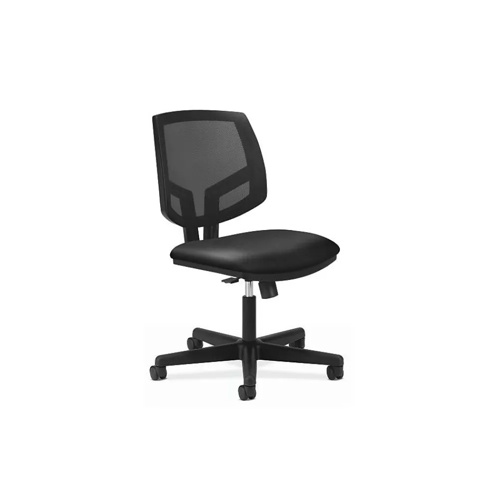 HON Volt Mesh Back Leather Task Chair, Black (5713SB11T) Outlet