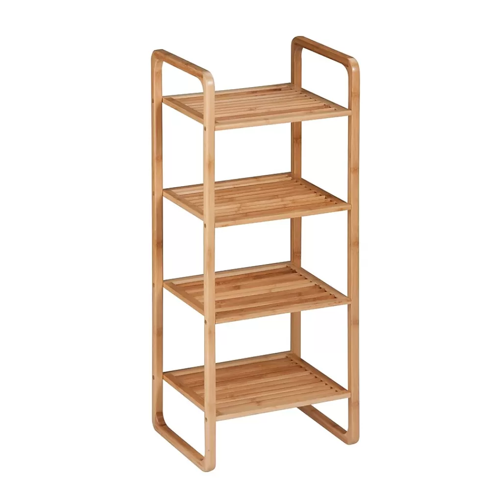 Honey-Can-Do 4-Tier Shelf, Natural Bamboo (SHF-09337) Flash Sale