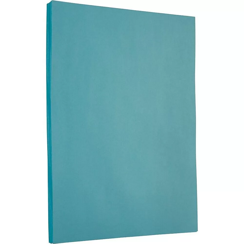 JAM Paper 65 lb. Cardstock Paper, 8.5" x 11", Blue, 50 Sheets/Pack (101899) Best Sale